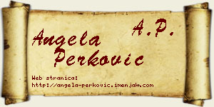 Angela Perković vizit kartica